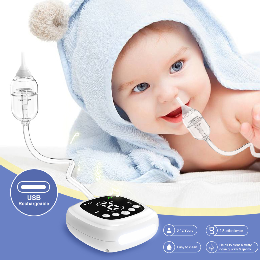 Aspirateur Nasal Électrique - Confort et Douceur pour Bébé